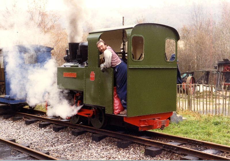 decauville-steam-3.jpg - A rear view showing the fully enclosed cab. The rear cab sheet was subsequently removed to improve the working environment for the crews.