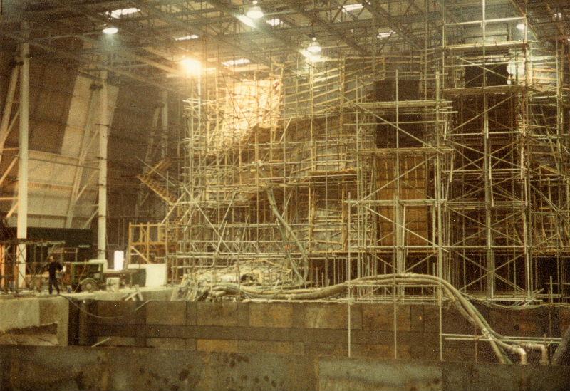 pinewood-studios-view-to-a-kill.jpg - The scale of the set at Pinewood can be gauged from this view - the railway is just visible on the extreme left of the photo.