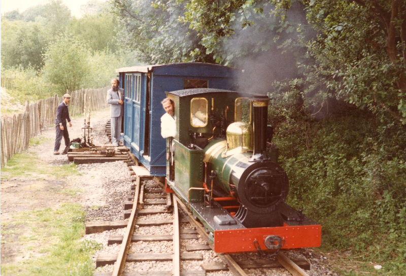 royal-opening-0506084(2).jpg - It was on this occasion that the now established tradition of His Royal Highness driving Polar Bear began. Here he brings Polar Bear into Brockham with the opening train.