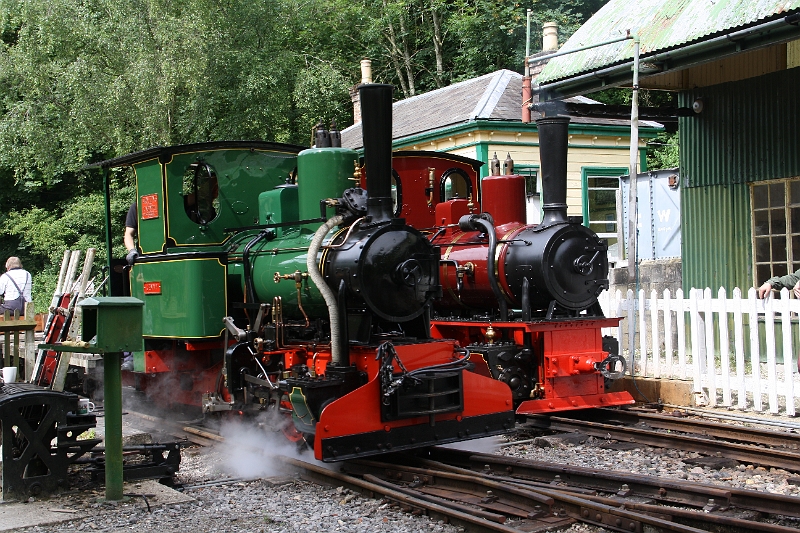 2016-07-120009.JPG - They will shortly move off to collect their rakes of wagons and then the action can begin.
