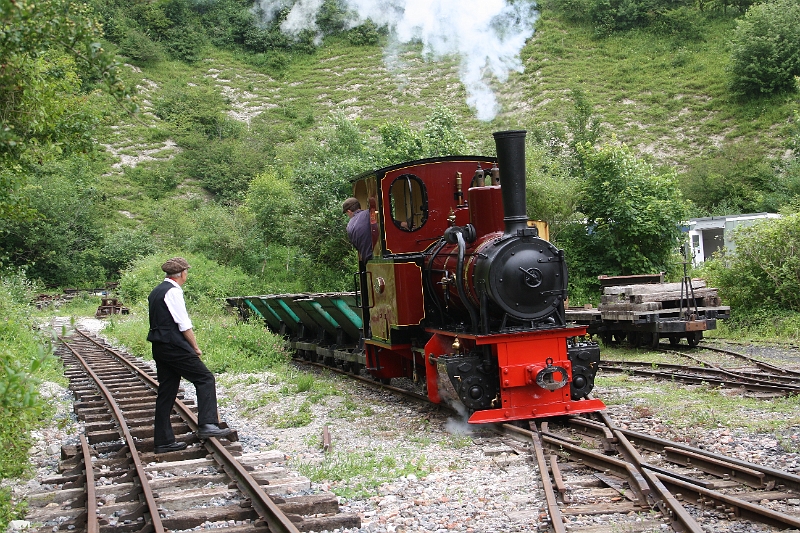 2016-07-120050.JPG - Then it was Jenny's turn to take control of the skip wagons and the whole process was repeated.