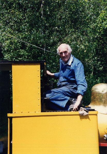 peter-thomas-1.jpg - Meanwhile, work on Polar Bear's restoration was proceeding at the same time in readiness for the first visit back to Groudle Glen. Here Peter Thomas sorts out the whistle and safety value settings.