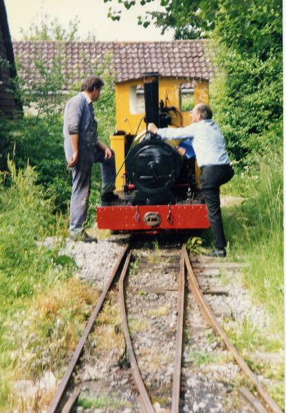 polar-bear-new-05.jpg - Steam test time with boiler inspector, Tony Reen.